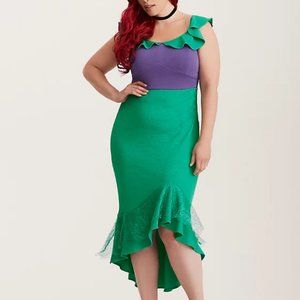 Ariel Mermaid Fitted Dress - Halloween Costume